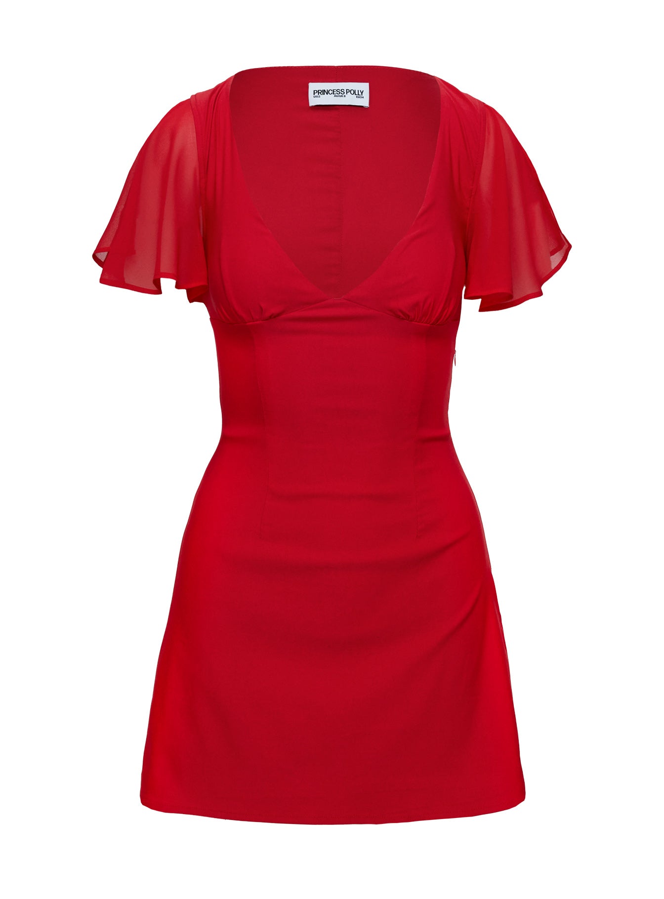 Florie Corset Mini Dress Red