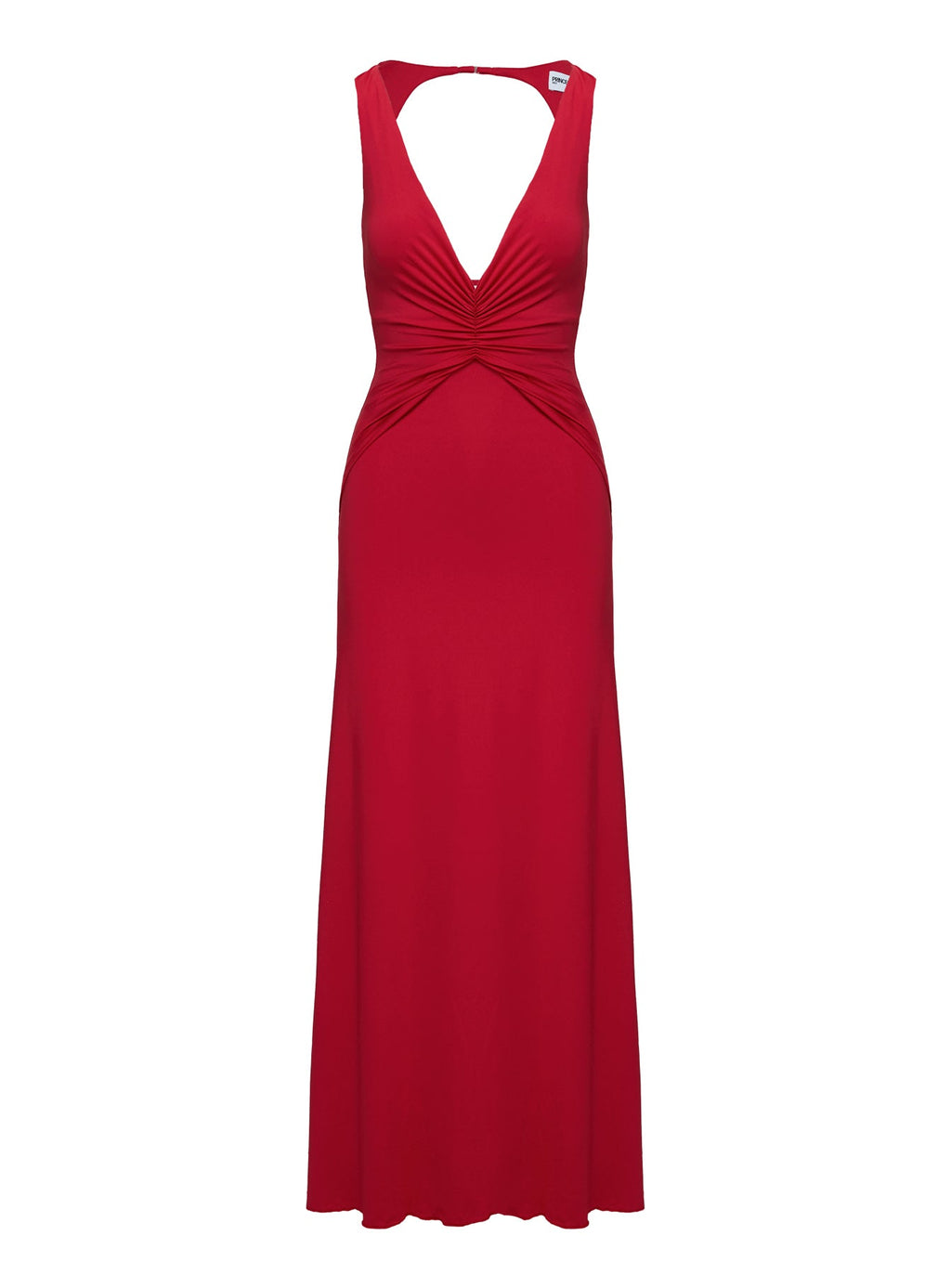 Frederica Plunge Maxi Dress Red