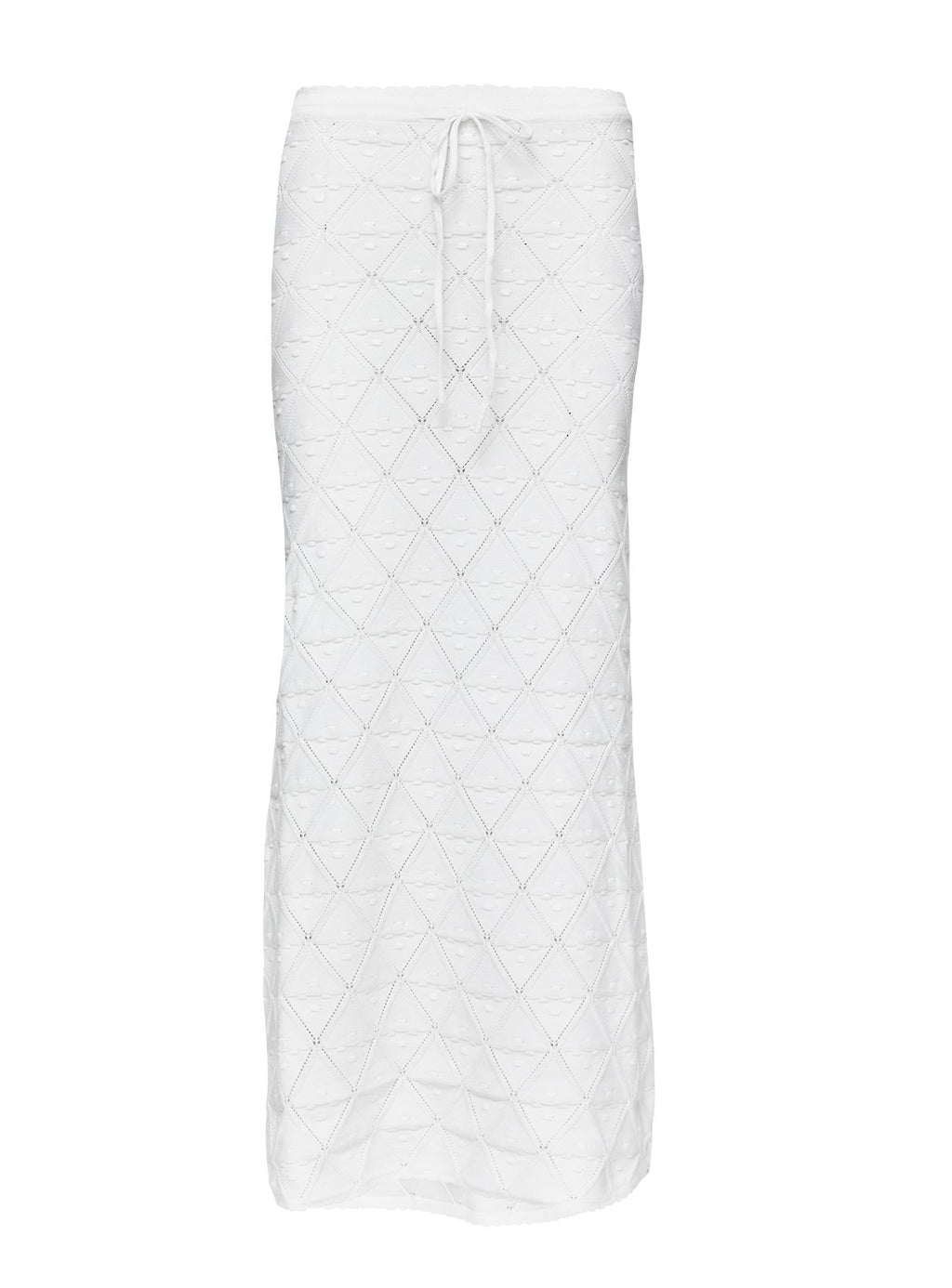 Giulia Knit Maxi Skirt White
