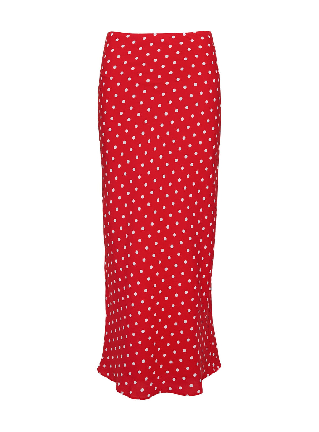 Hayze Maxi Skirt Red / White Polka