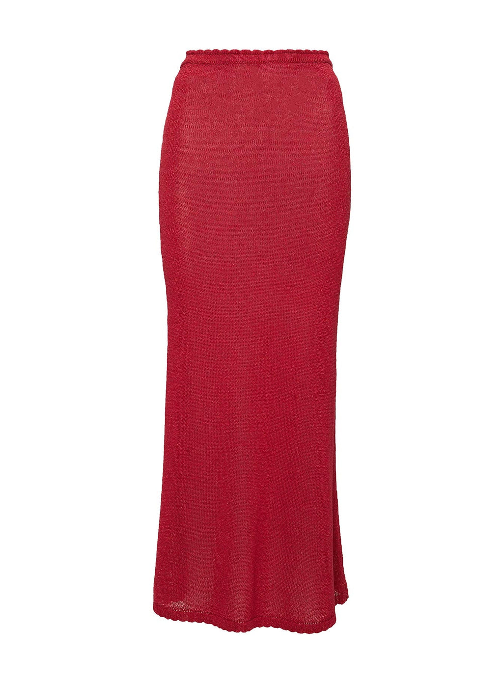 Hugs & Kisses Knit Maxi Skirt Red Curve