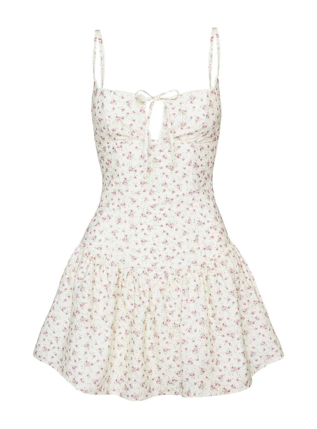 Joanie Drop Waist Mini Dress Floral Multi