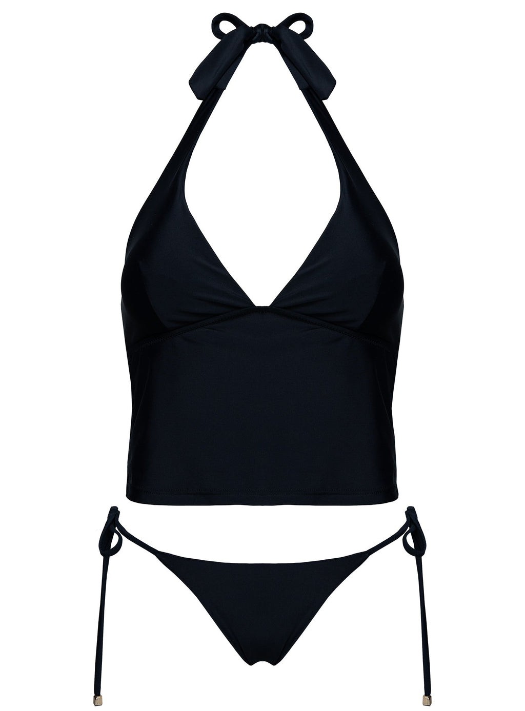 Kenai Halter Tankini Top Black