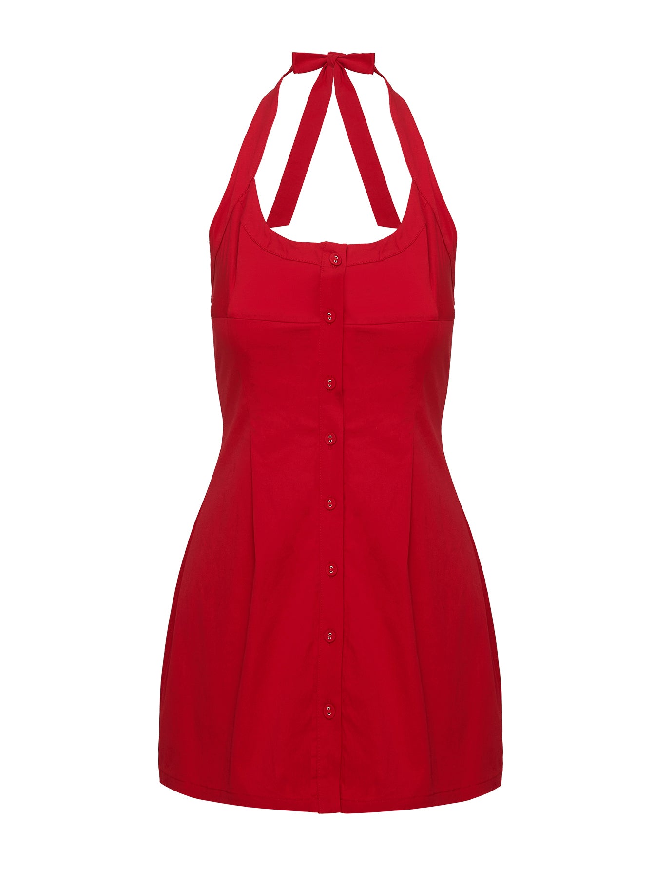 Mallorie Halter Mini Dress Red Tall