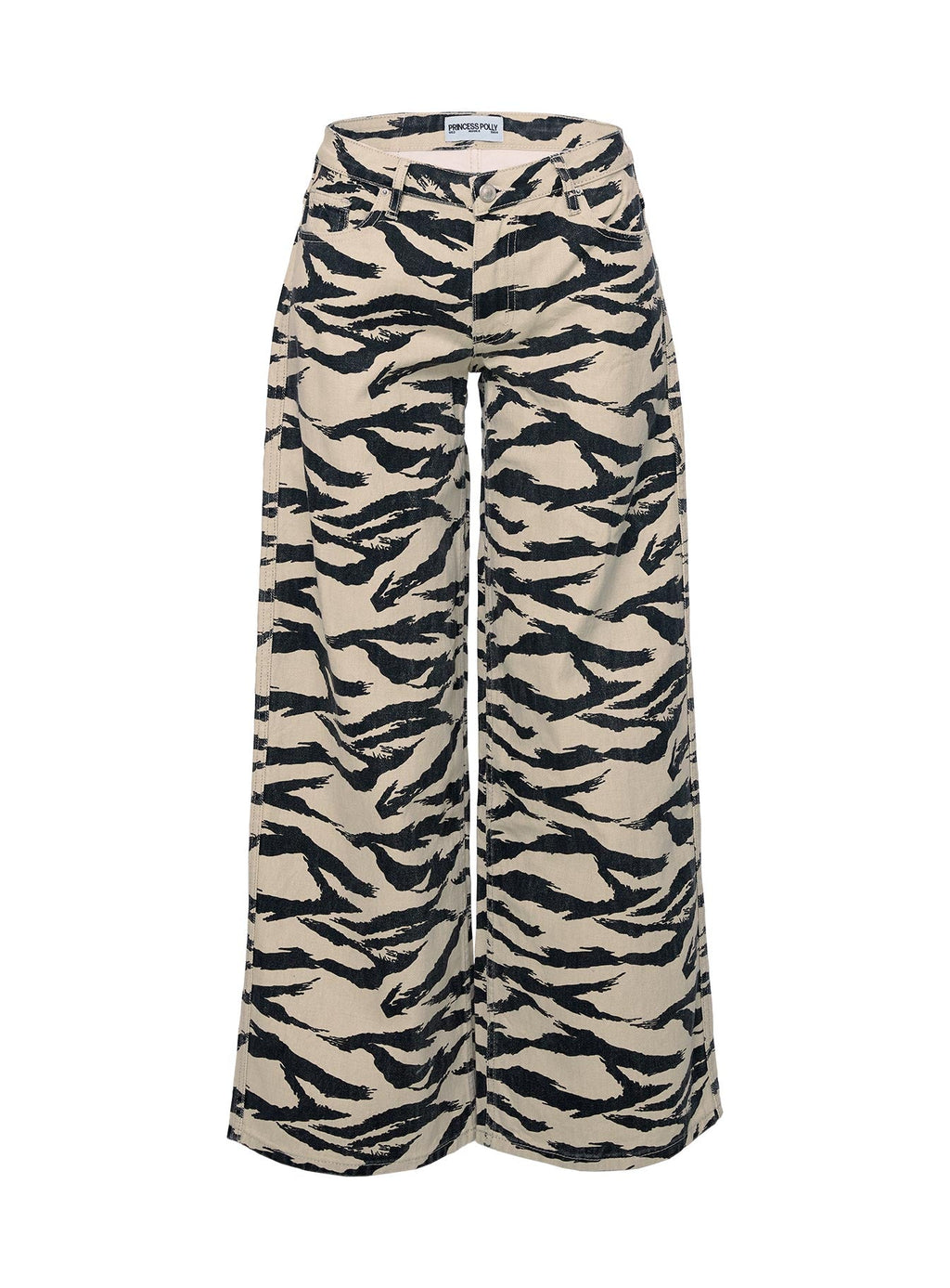 Ramos Low Rise Wide Leg Jeans Tiger