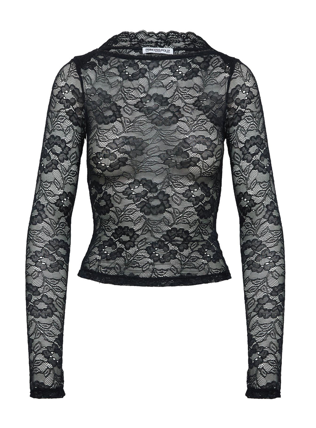 Risque Long Sleeve Top Black