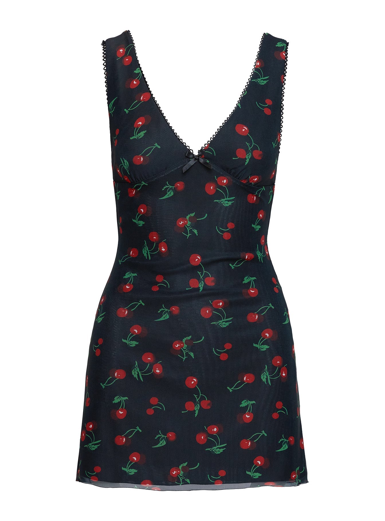Rosaria Mini Dress Black / Cherries