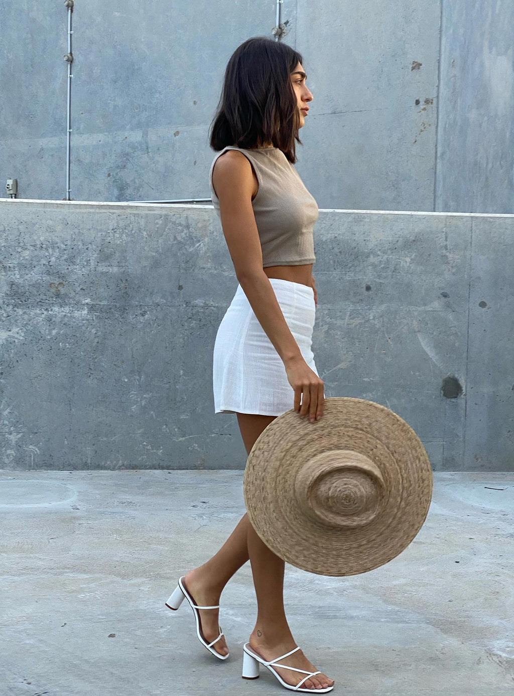 Selby Mini Skirt White Petite