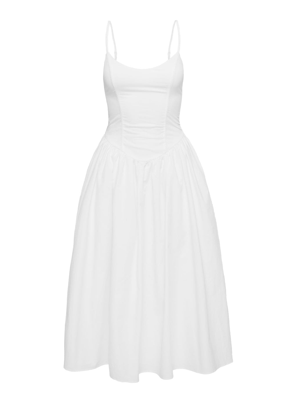 Such A Wallflower Midi Dress White