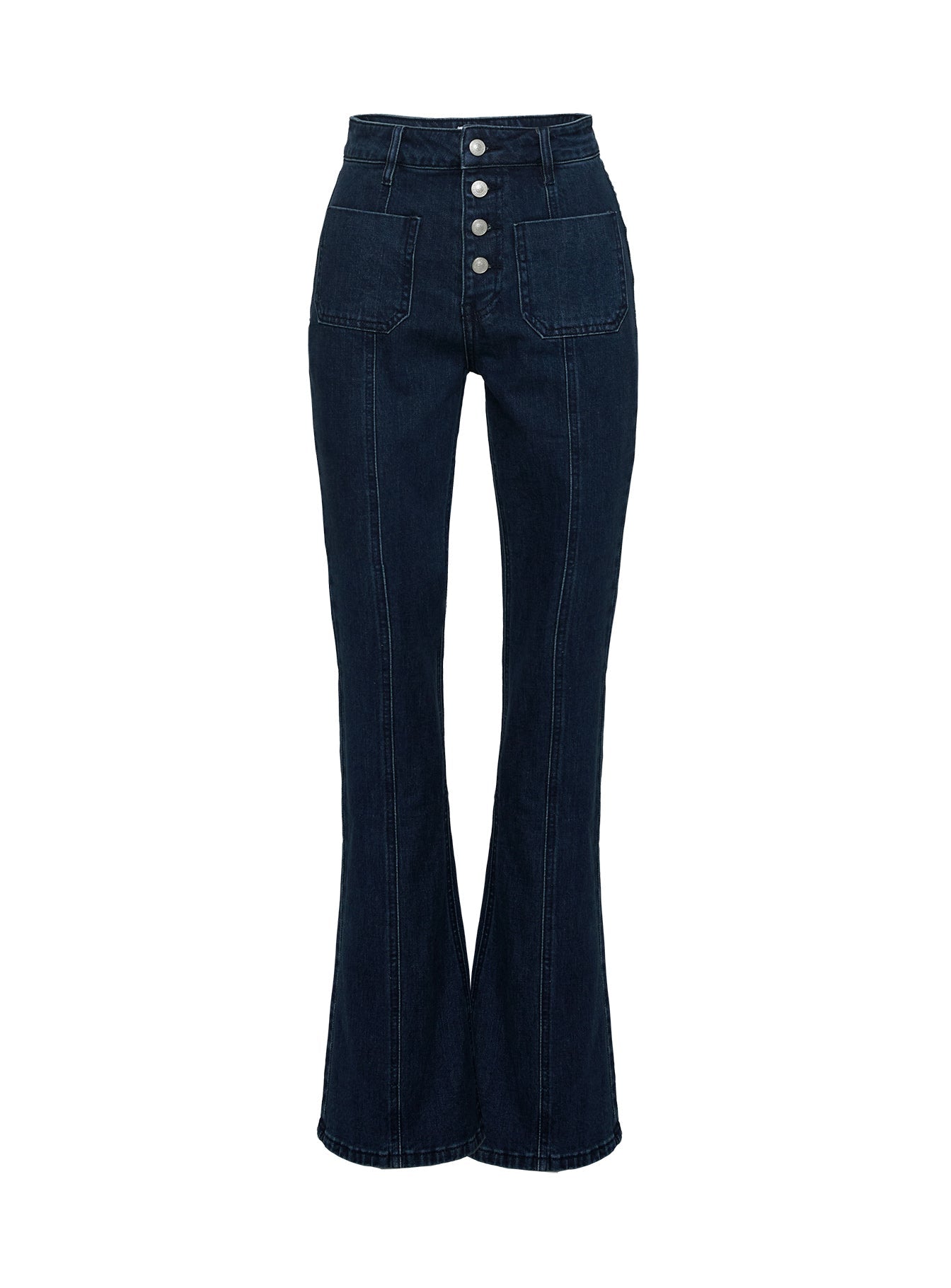 Tiler High Rise Flared Jeans Dark Denim