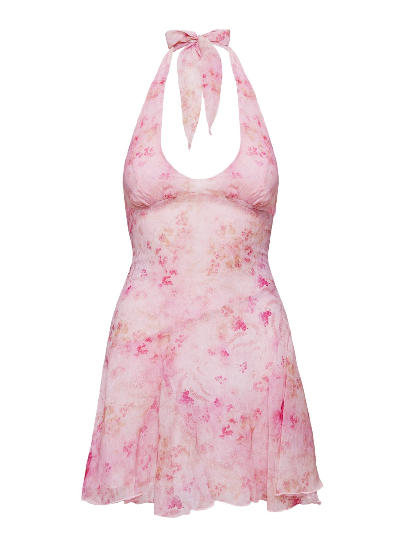 Valorie Halter Mini Dress Pink