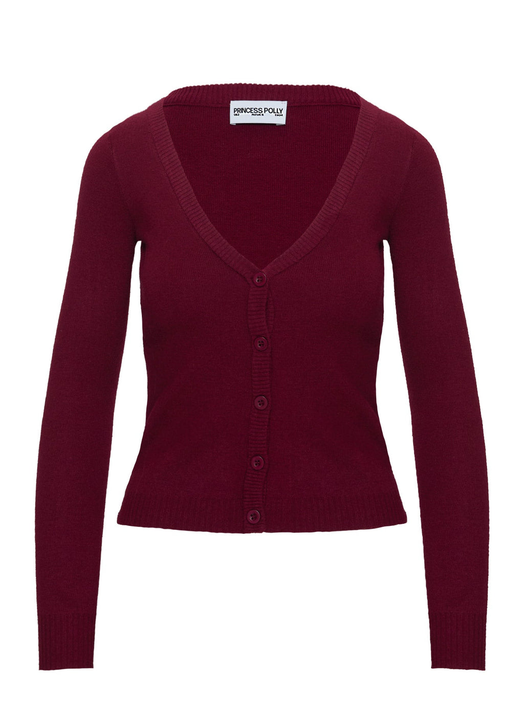 York Cardigan Cherry Red