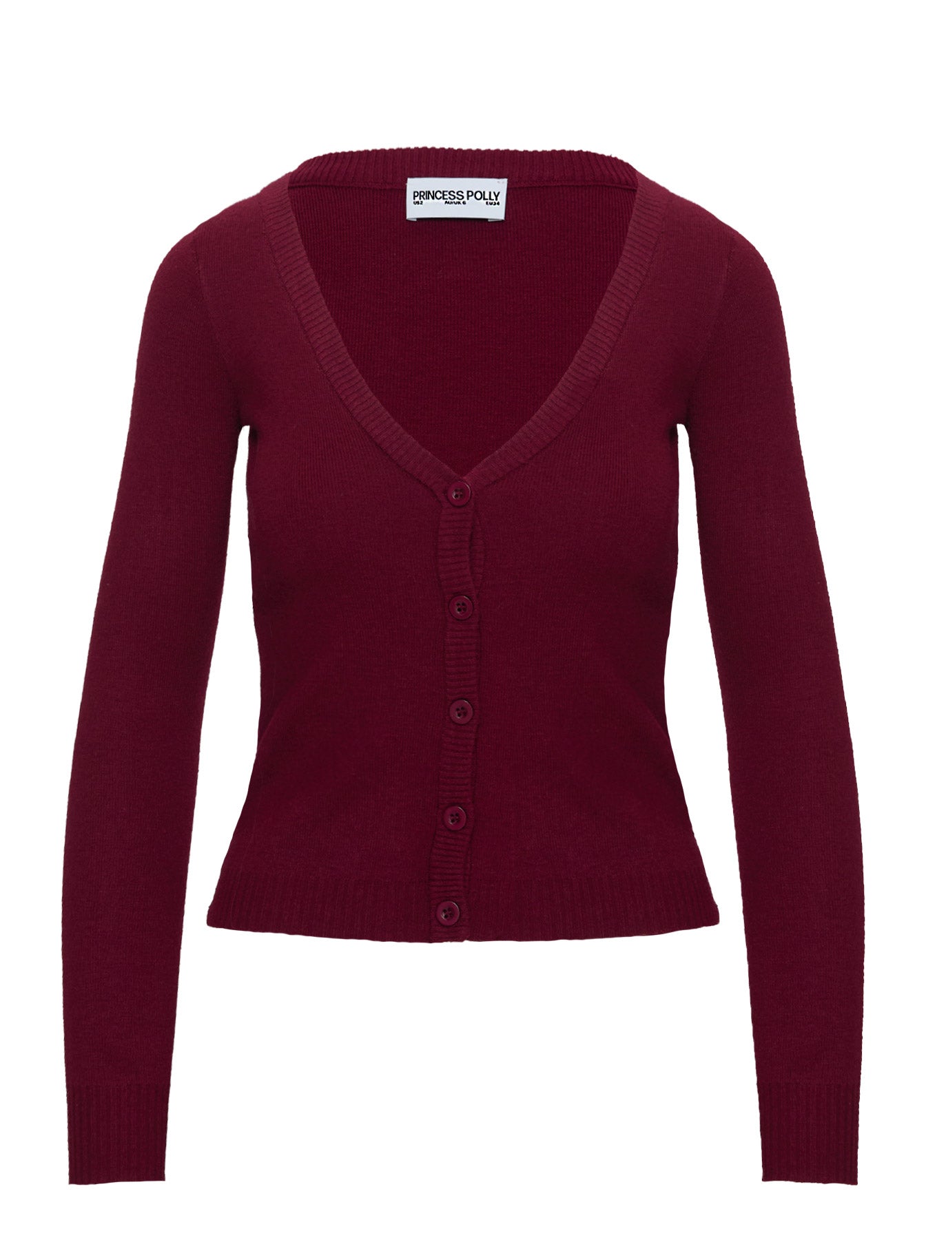 York Cardigan Cherry Red