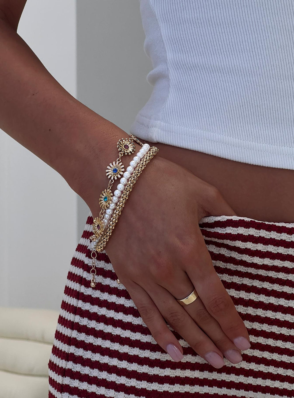 Del Rio Layered Bracelet Gold