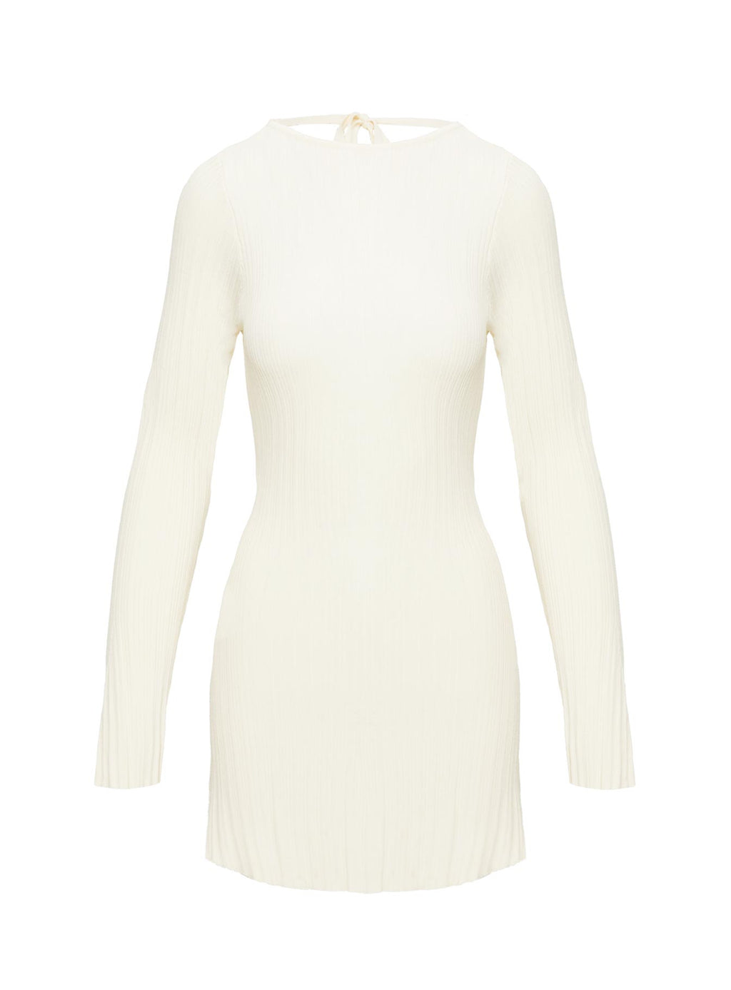 Mayok Long Sleeve Mini Dress Cream