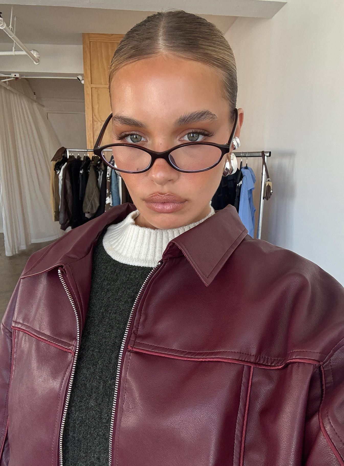 Life Begins Blue Light Glasses Brown